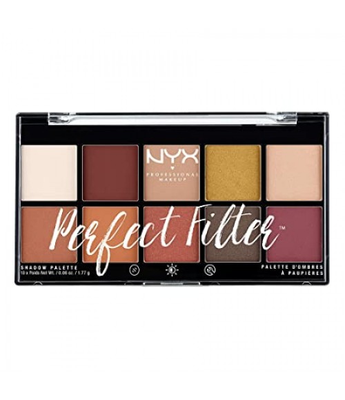 Nyx Professional Makeup Perfect Filter Eyeshadow Palette, Rustic Antique, 17.7g